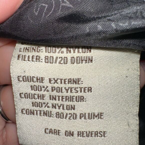 UGG WOMEN PUFFER LONG PARKA JACKET COAT 80/20 Down Black Size Small No Belt - Picture 8 of 8